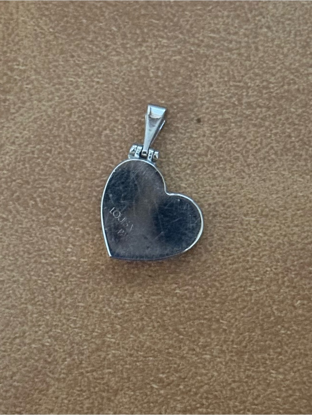 Louis Vuitton 18k White Gold Heart Locket Charm Pendant - Picture 3 of 5
